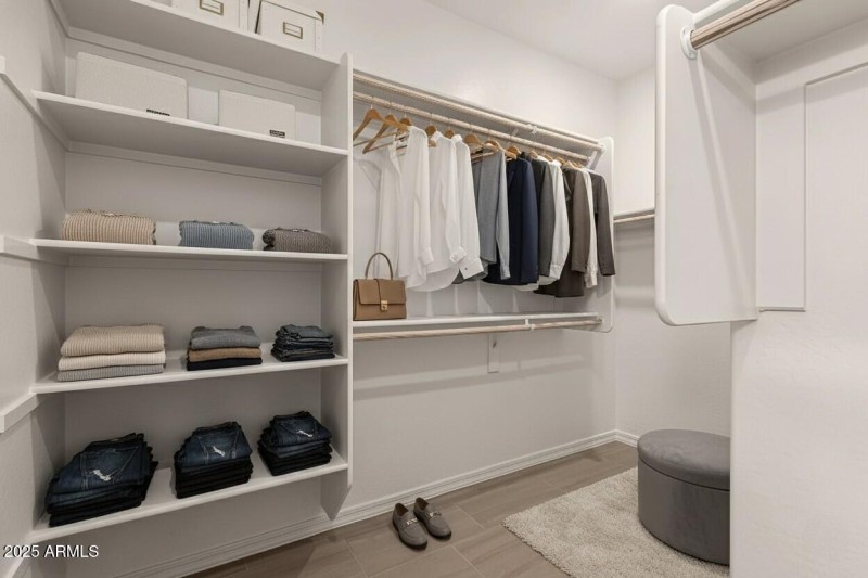 Primary Closet Virtual Staging