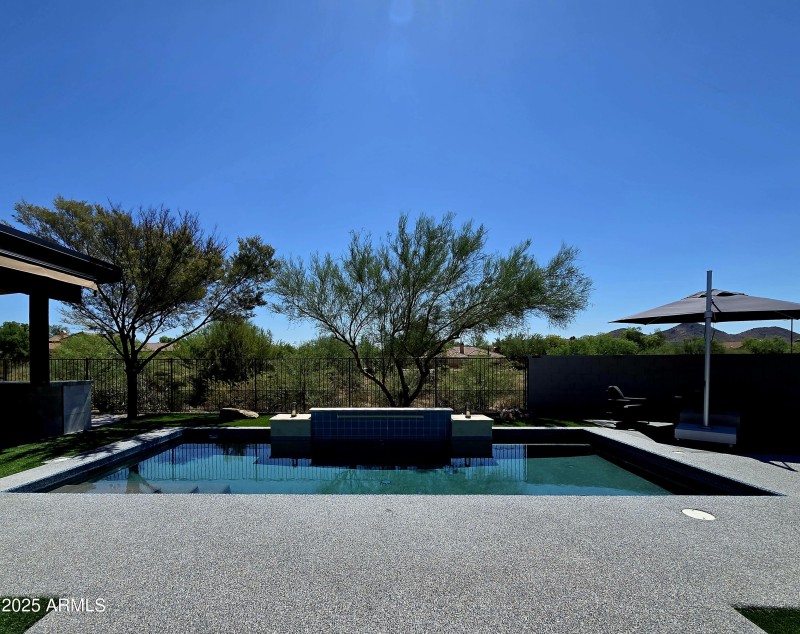 Resort style backyard