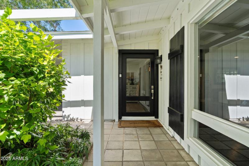 Black Framed Glass Front Entrance