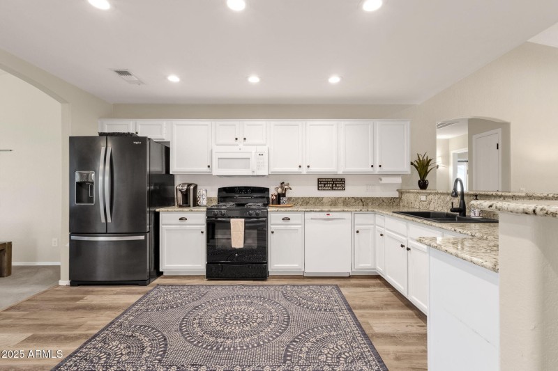 Bright Kitchen with Granite Counters