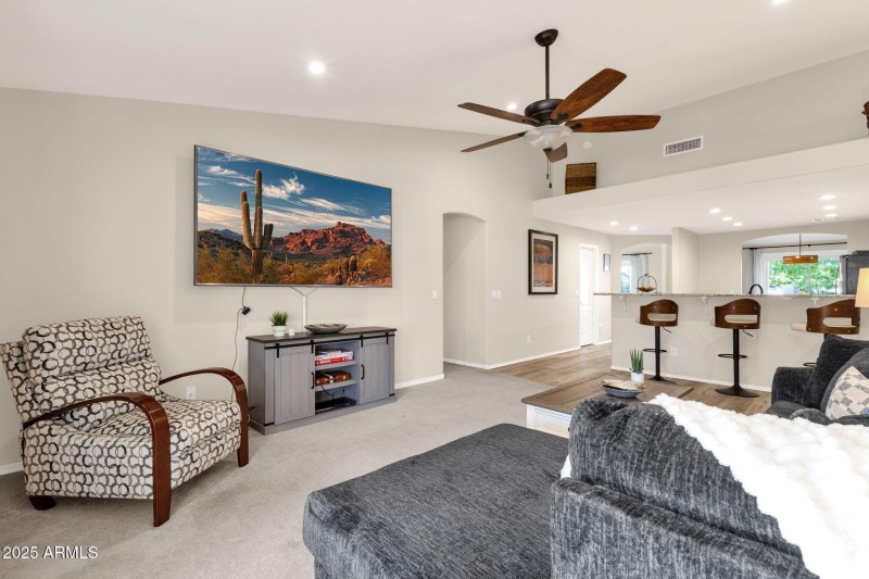 Open Living with Breakfast Bar