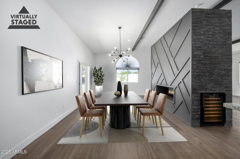 Bonus living/dining staged