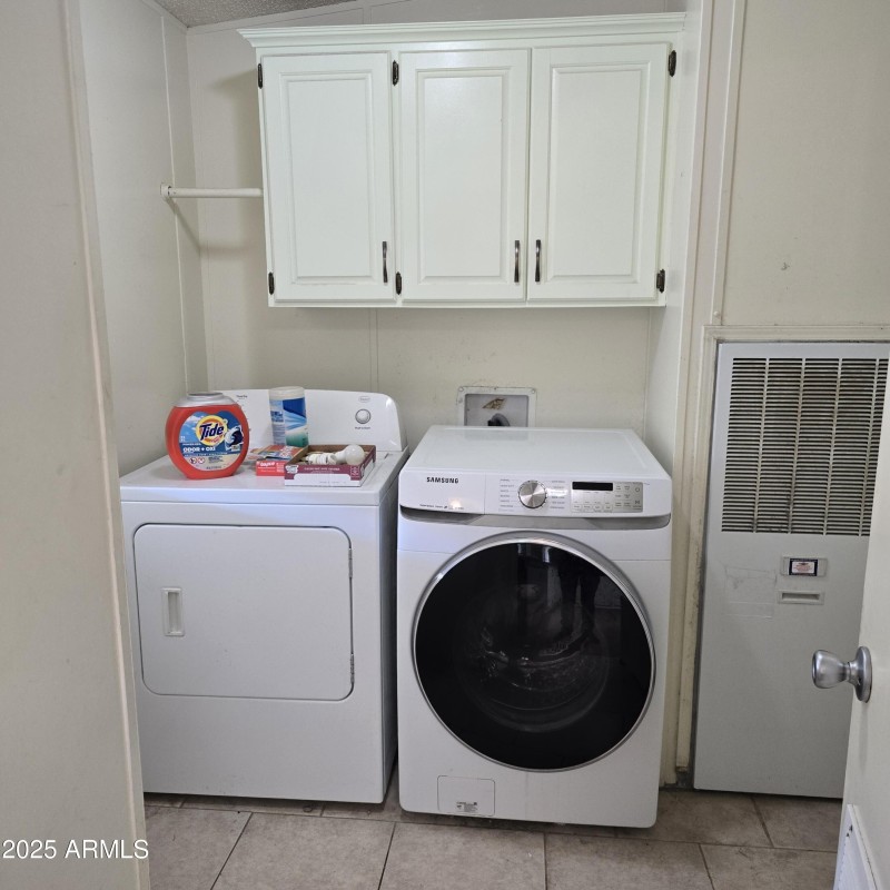 Inside laundry room