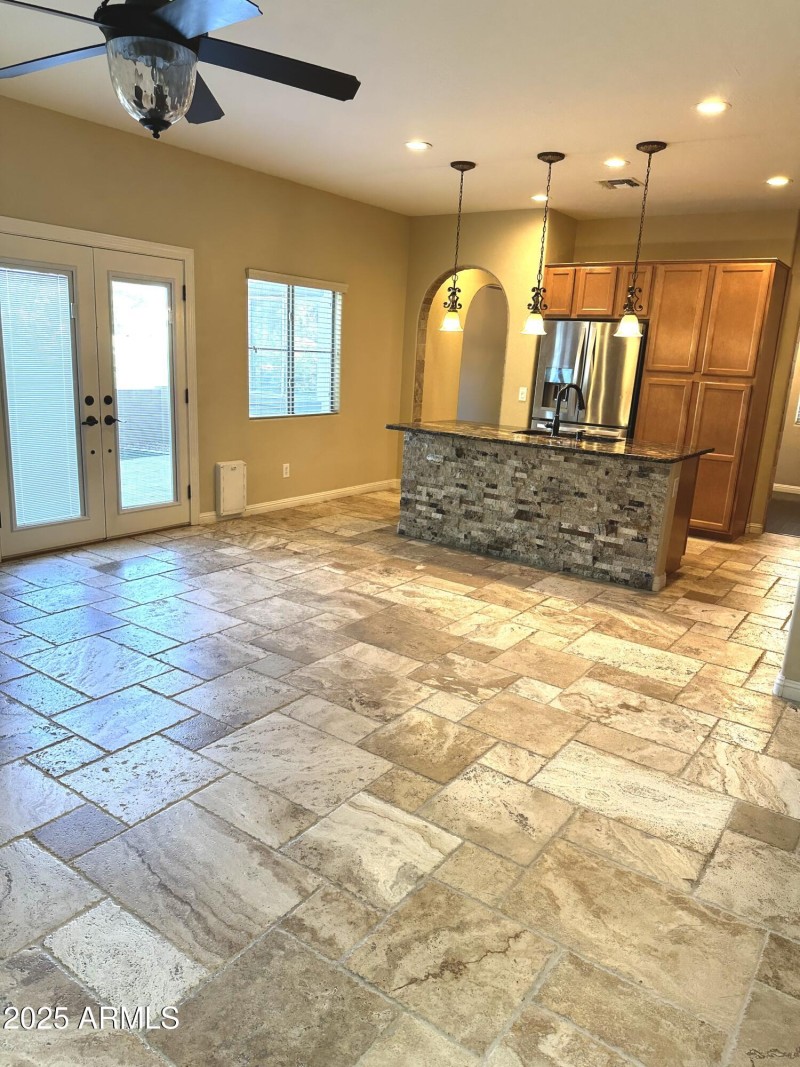 Kitchen and Living Room