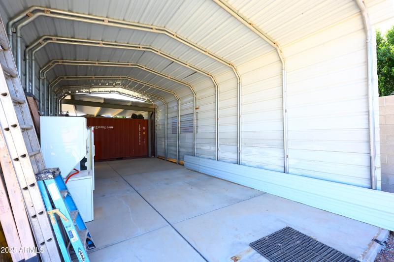 Covered Storage Area