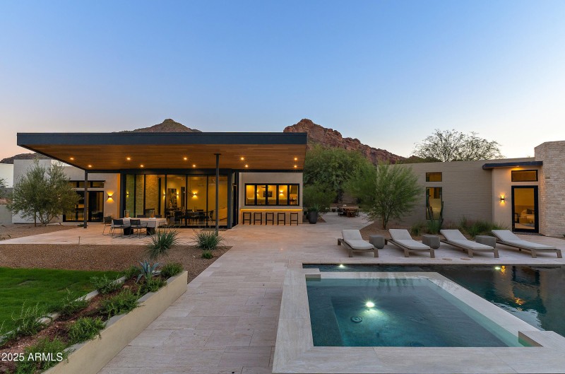 Twilight pool/guest house