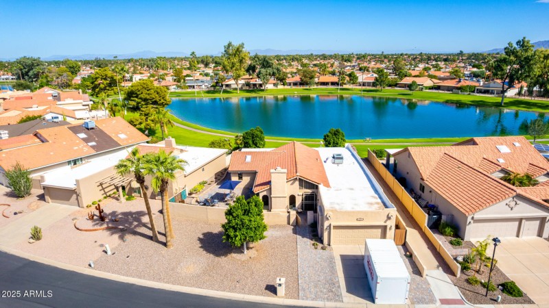 Front aerial with full lakeview