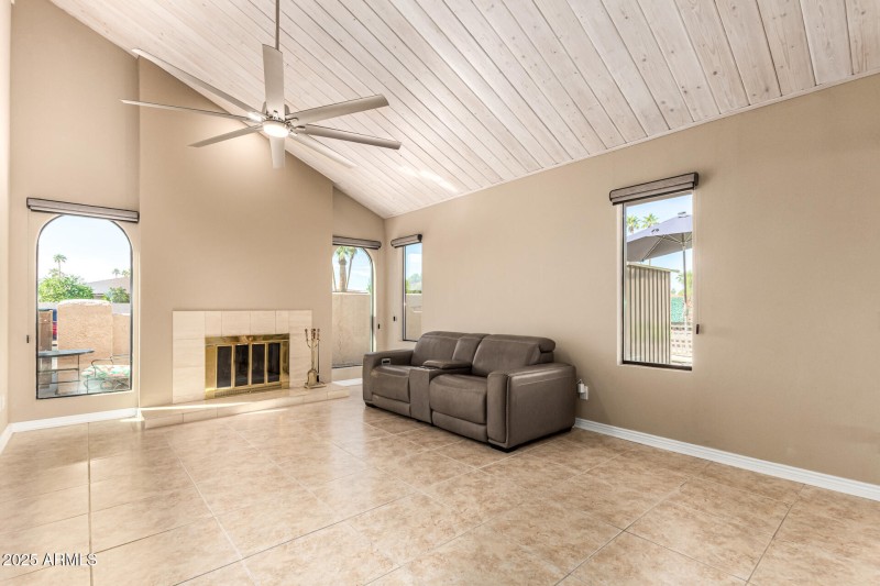 Living Room with Fireplace