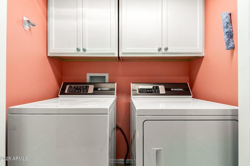 Washer and Dryer closet in hallway