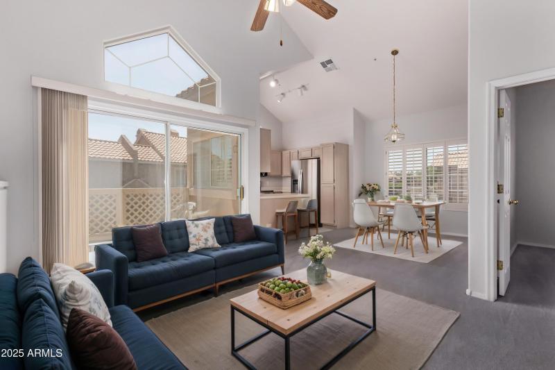 Lakeside Living Room Staged