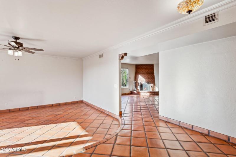 Separate living & family rooms