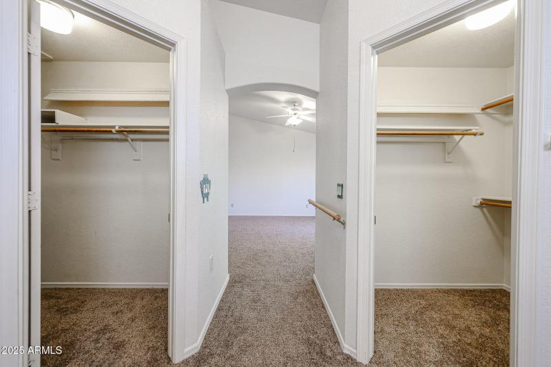 2 Walk In Closets