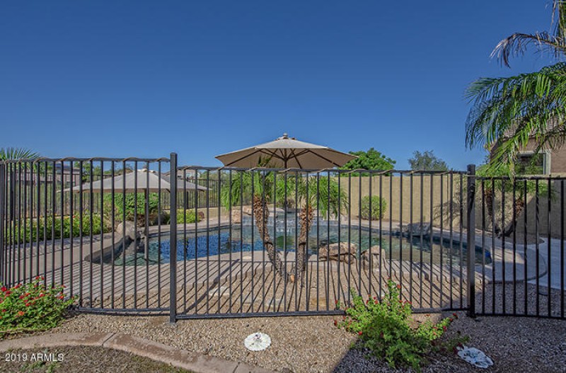 Child Safety Fenced Pool