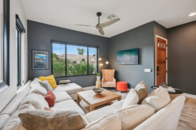 Views toward the front door