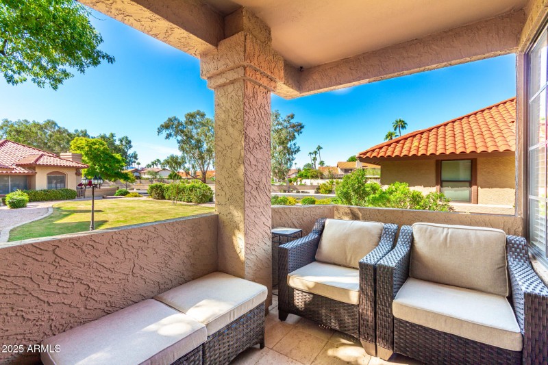 Private patio