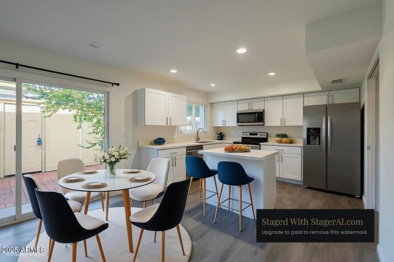 Virtually Staged Dining Room
