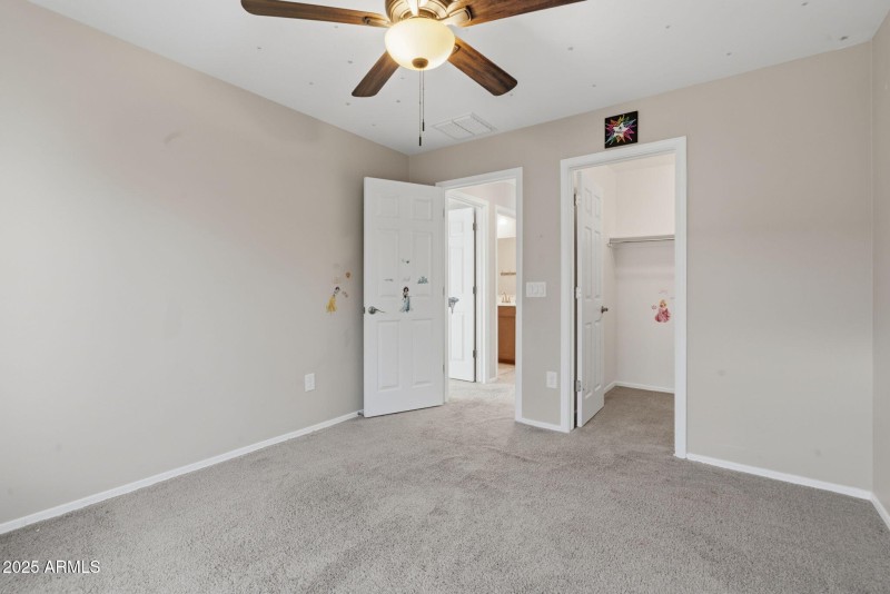Bedroom 3 with Walk In Closet