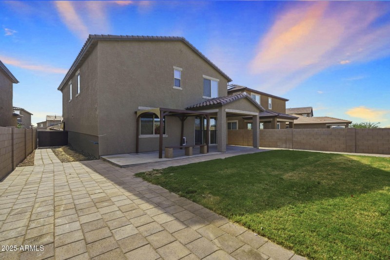 Covered Patio + Real Grass