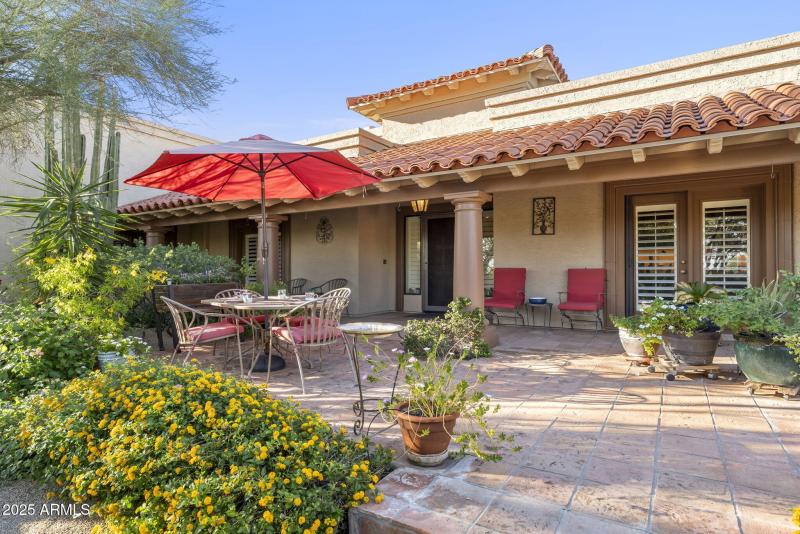Gated Front Courtyard & Covered Patio