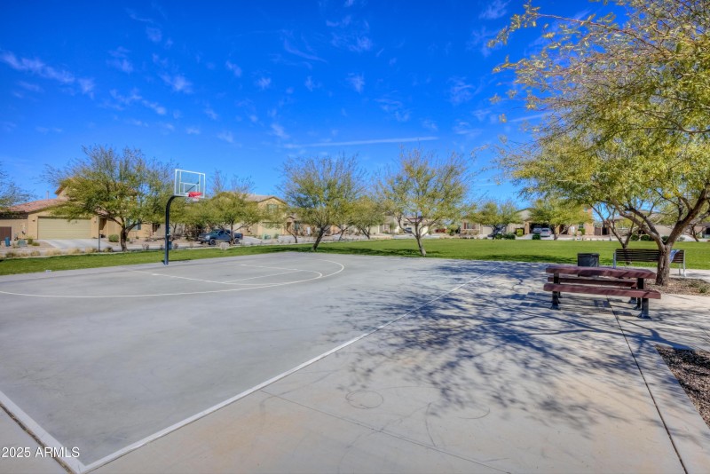 Basketball Court and Playground
