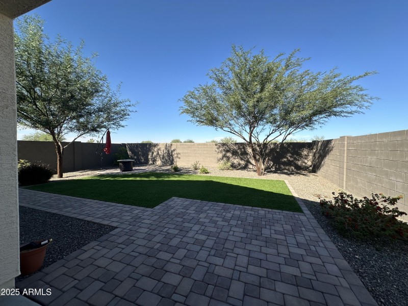 Private backyard