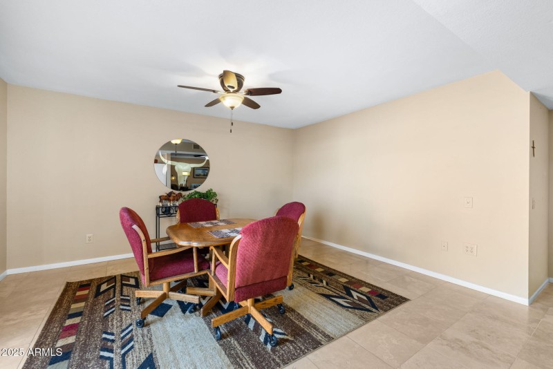 Spacious Dining Room w lots of wall spac