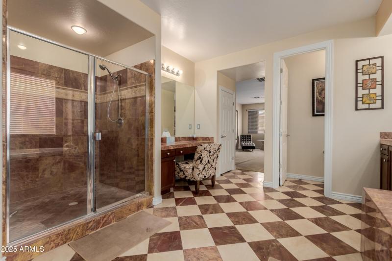 Primary walkin Shower