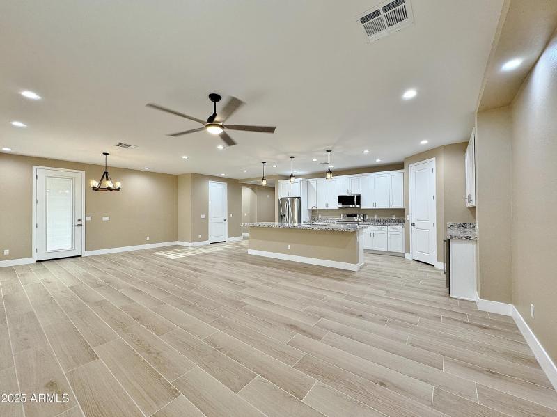 Great room looking towards kitchen