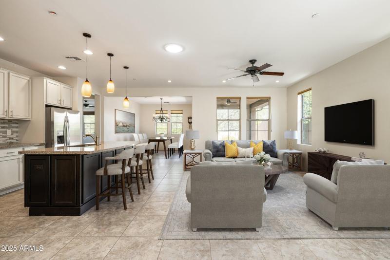 Family Room Staged
