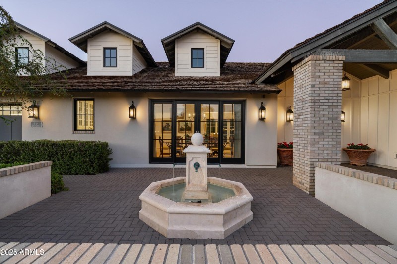 charming Fountain in courtyard
