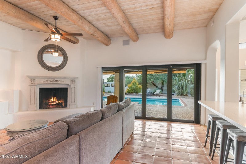 Accordian Door to Backyard