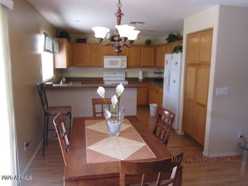 Kitchen dining area - before photo