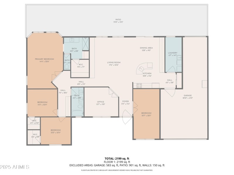 2D Floor Plan for 9425 ADDGolddust Drive
