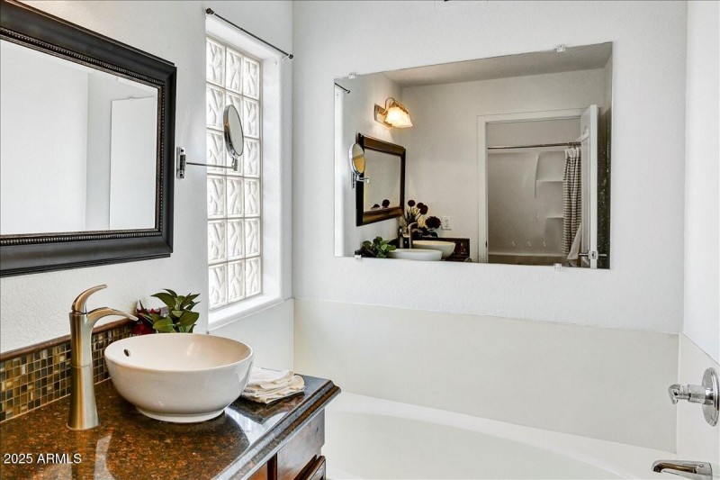 Shower Room visable in mirror