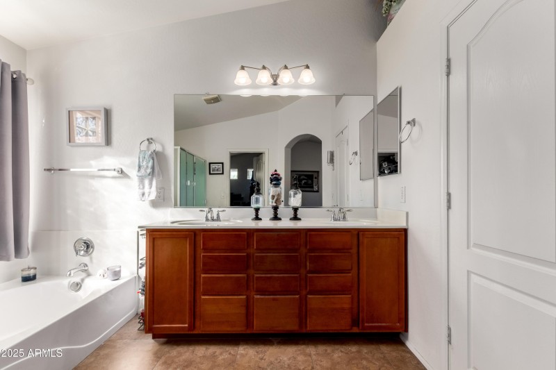 Double Vanity with Ample Storage