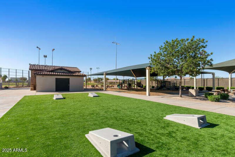 Communiyt Cornhole area