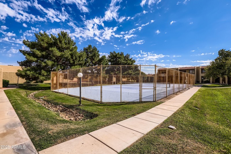 Community tennis courts