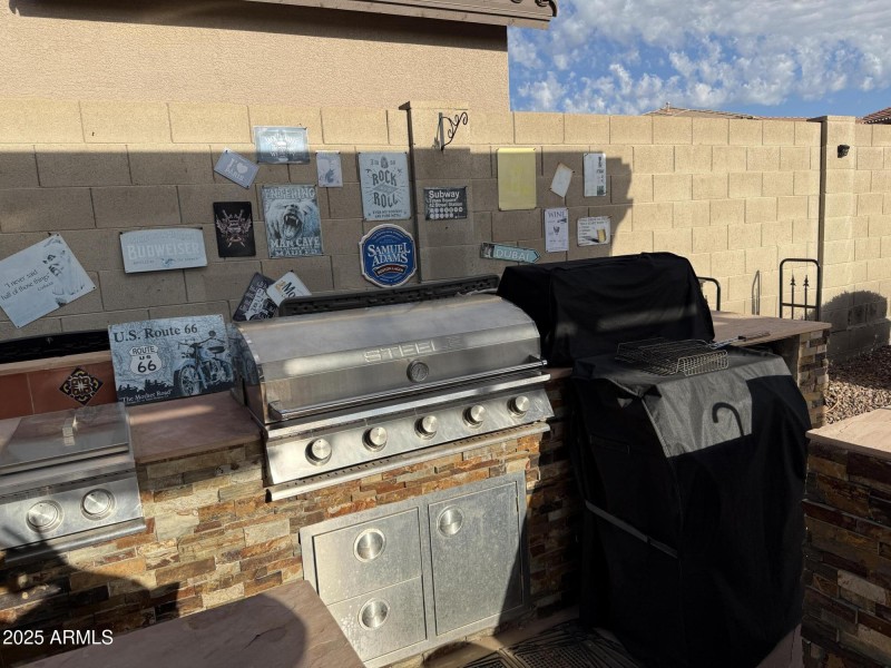 Built In BBQ