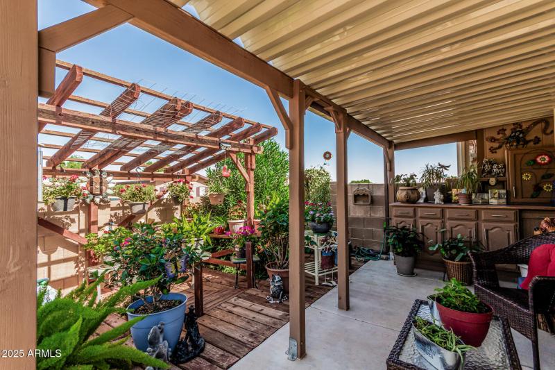 Extended Patio with Pergola