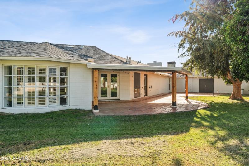 view of patio from yard