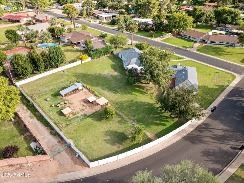 Ariel view from corner