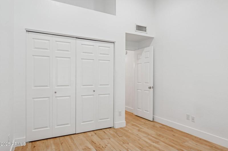 Ample closet space