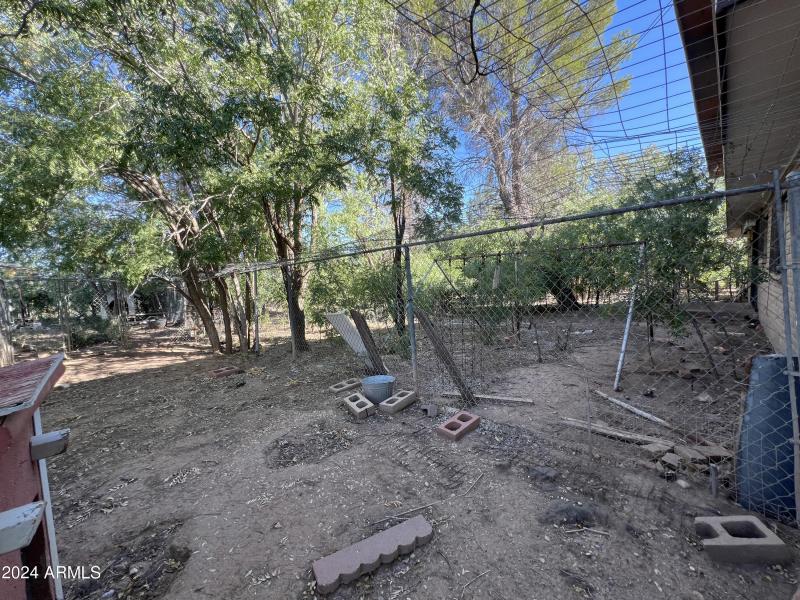 Dog fenced area
