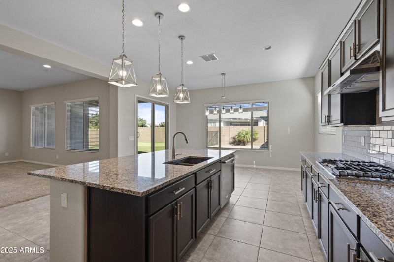Kithen overlooks Dining Area