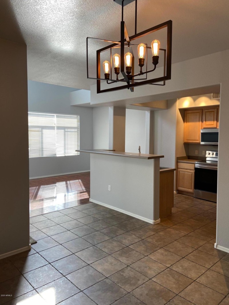 INVITING DINING AREA AND KITCHEN