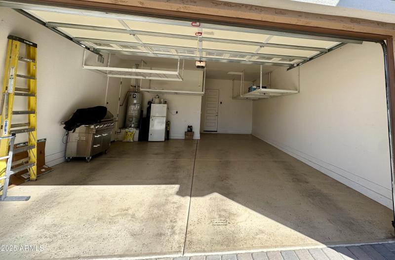 Lots of storage in the garage