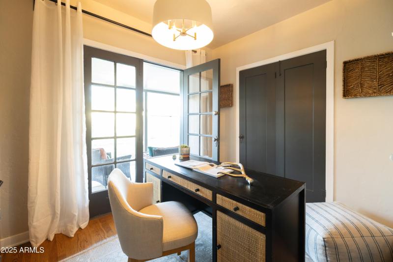 French Doors to Office