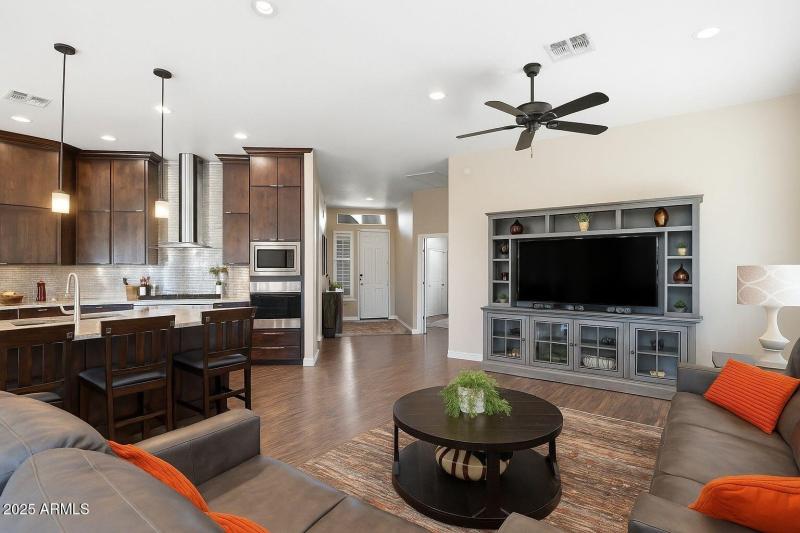 Great room from Kitchen