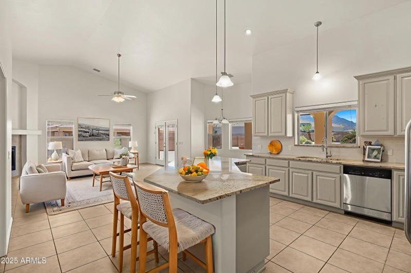 Virtually Staged Upgraded Kitchen