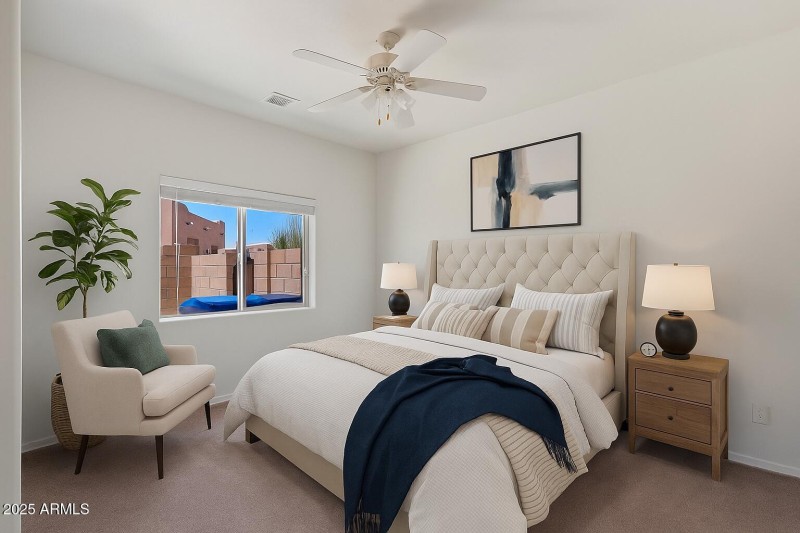 Virtually Staged Bedroom 2